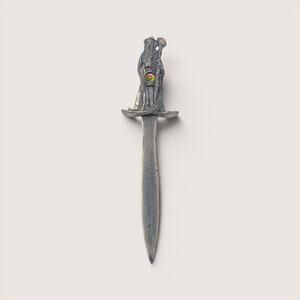 Vintage Myth & Magic Pewter Wizard Letter Opener